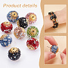   12Pcs 6 Colors Glass Rhinestone Clay Pave Beads FIND-PH0018-36-4