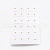 Brass Ear Studs EJEW-E213-A-11G-1