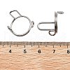 Non-Tarnish Plating(IP) 304 Stainless Steel Arch Adjustable Ring for Unisex RJEW-H230-03P-3
