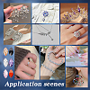   180Pcs 6 Colors Cubic Zirconia Pointed Back Cabochons ZIRC-PH0001-44-6