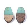 Resin & Walnut Wood Pendants RESI-S358-12D-2