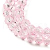 Transparent Baking Paint Glass Beads Strands X1-DGLA-A034-T4mm-D04-3