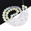 Transparency Electroplate Glass Beads Strands GLAA-T023-38A-01-2
