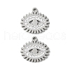 201 Stainless Steel Rhinestone Pendants STAS-V005-05P-03-1