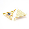 Brass Resin Pendants KK-T070-97-2