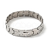 Non-Tarnish 201 Stainless Steel Rectangle Watch Band Bracelet BJEW-H550-01P-2