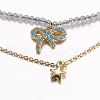 Faceted Natural Labradorite Tiered Necklaces NJEW-F212-13G-2