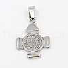 Fashionable 304 Stainless Steel Pendants STAS-J004-01-1