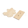 3-Slot Wood Necklace Organizer Display Stands ODIS-H006-02-3