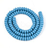 Opaque Spray Painted Glass Beads GLAA-ZX008-6mm-18V-2