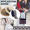FINGERINSPIRE 10 Yards Ethnic Style Embroidery Polyester Ribbons OCOR-FG0002-24C-6