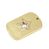 Brass Micro Pave Cubic Zirconia Pendants KK-M322-29G-2