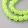 Baking Painted Imitation Jade Glass Round Bead Strands DGLA-Q021-10mm-08-2