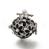 Alloy Crystal Rhinestone Bead Cage Pendants ENAM-M047-04P-A-1