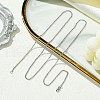 2mm Rack Plating Brass Rolo Chain Necklaces for Women Men MAK-L044-15P-3