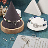 54Pcs 9 Styles Tibetan Style Alloy Toggle Clasps FIND-TA0003-93-6
