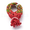 Rainbow Nylon Cord Braided Bracelets BJEW-Z008-03-2