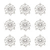 Tibetan Style Alloy Chandelier Components Links TIBE-TAG0001-01-1