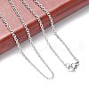 Tarnish Resistant Trendy Unisex 304 Stainless Steel Cable Chain Necklaces NJEW-L043-16P-3