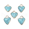 Synthetic Turquoise Faceted Pendans KK-L218-005G-02-1