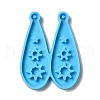 DIY Teardrop with Spakling Star Pendant Silicone Molds DIY-I099-04-1