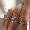 Mixed Style Alloy Rhinestone Cuff Rings FS-WG24D27-03-1