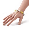 4Pcs 4 Color Natural Howlite Round Beaded Stretch Bracelets Set BJEW-TA00235-4