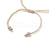 Natural Yellow Quartz Beads Braided Bead Bracelets BJEW-TA00621-05-4