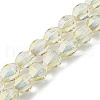 Electroplate Glass Beads Strands EGLA-L045-H-HR01-1