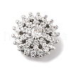 Brass Micro Pave Clear Cubic Zirconia Beads KK-G503-14P-1