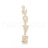 Brass Micro Pave Cubic Zirconia Big Pendants ZIRC-F112-09G-01-1