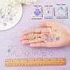 SUNNYCLUE DIY Purple Themed Glass Earring Making Kits DIY-SC0014-36P-3