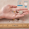 Brass Bead Cap Pendant Bails KK-TA0007-90-7