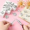 50Pcs 10 Styles Tibetan Style Zinc Alloy Bag Pendants TIBEP-CJ0003-30-3