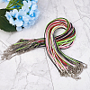 Waxed Cotton Cord Necklace Making MAK-BT0001-03-5