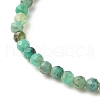 3.5MM Natural Emerald Round Beads Stretch Bracelet for Women BJEW-JB07413-5