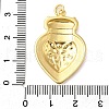 Brass Enamel Pendants KK-P303-10G-3