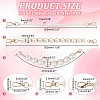   3Pcs 3 Style ABS Plastic Imitation Pearl Beaded Bag Handles DIY-PH0013-29-2