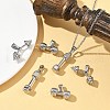 6Pcs 3 Styles 304 Stainless Steel Pendants STAS-CJ0002-50-6