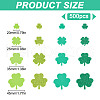 500Pcs Saint Patrick's Day Clover Foam Sticker DIY-WH0430-457-2