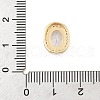 Brass Micro Pave Cubic Zirconia Slide Charms ZIRC-I068-11G-4