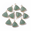 Natural Green Aventurine Pendants G-S359-029A-1