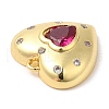 Brass with Cubic Zirconia Pendants KK-Q781-03G-01-3