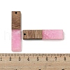 Resin and Walnut Wooden Pendants FIND-B042-20G-3