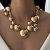 Round Alloy Bib Necklaces & Bracelets Sets for Women FS-WG4790D-02-2