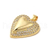 Mother's Day Brass Micro Pave Clear Cubic Zirconia Pendants FIND-Z041-20E-2