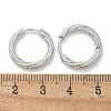 304 Stainless Steel Twist Hoop Earrings for Women EJEW-A130-02B-P-3