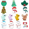 SUNNYCLUE 14Pcs 14 Style Food Grade Eco-Friendly Silicone Beads SIL-SC0001-20-1