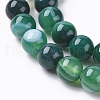 Natural Striped Agate/Banded Agate Beads Strands X-G-G582-6mm-58-3