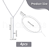SUPERFINDINGS 304 Stainless Steel Pendant Necklaces NJEW-FH0001-14B-2